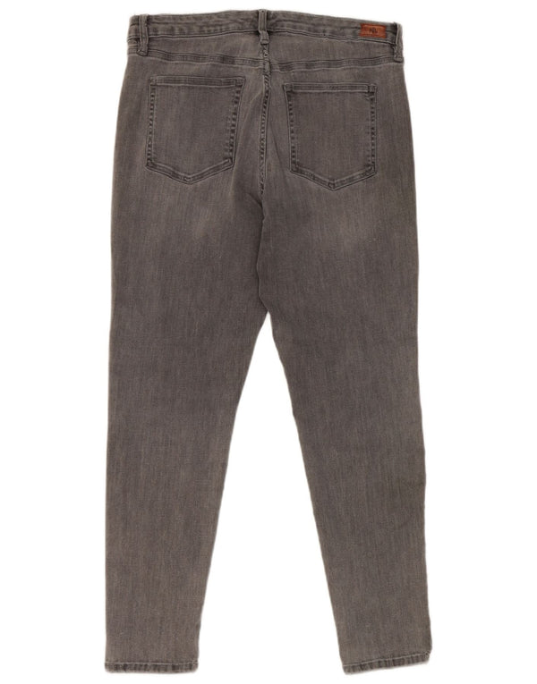 Ralph Lauren - Vaqueros ajustados para mujer, talla 12, grande, W30, L26, algodón gris