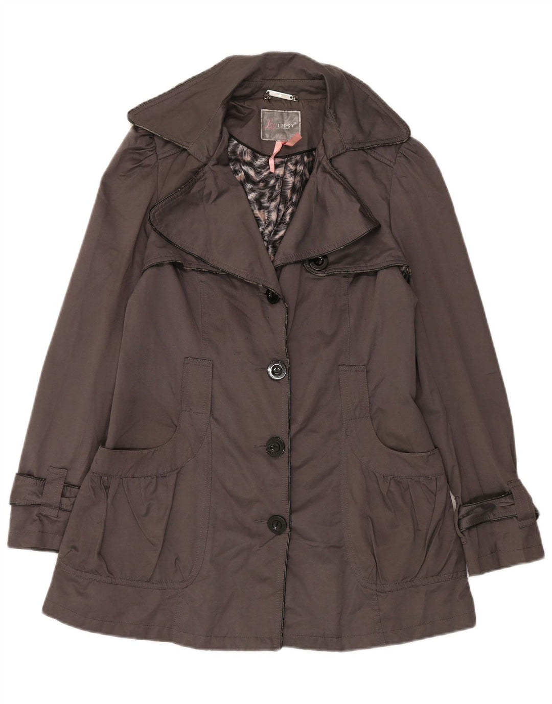 Gabardina Lipsy para mujer ES 40 Poliéster gris medio