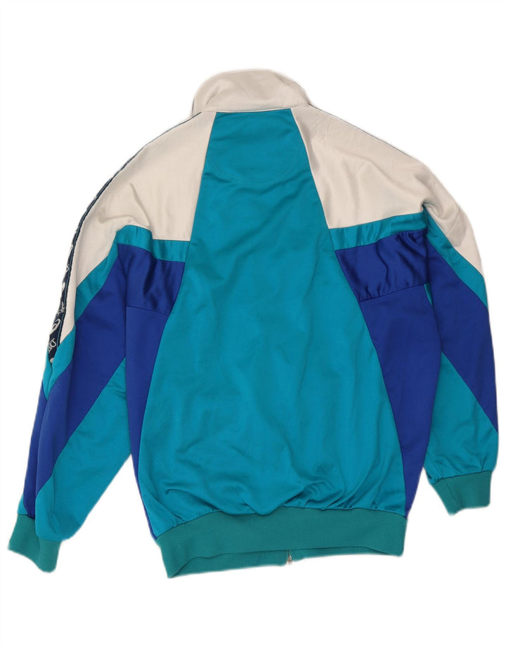 Asics Mens Graphic Chándal Top Jacket IT 44 XS Azul Colorblock
