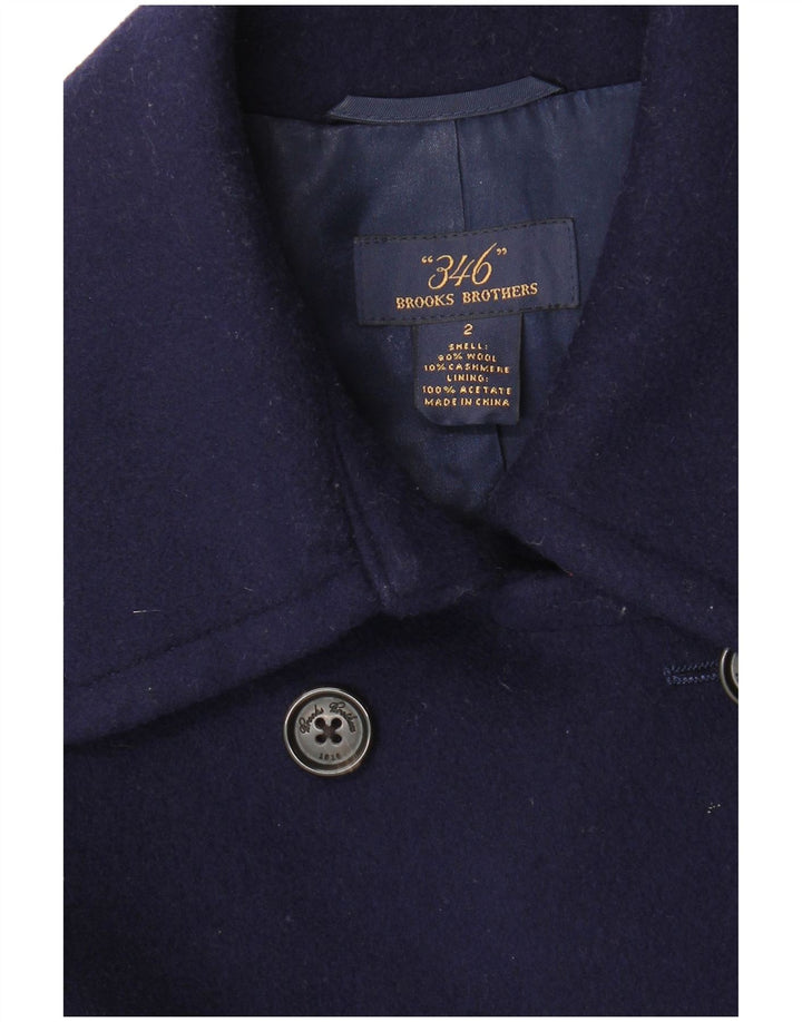 Brooks Brothers Chaquetón para mujer US 2 XS Lana azul marino