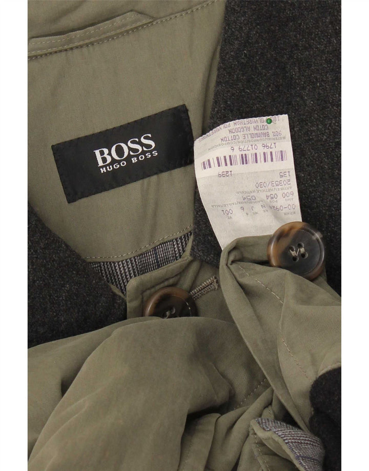 Abrigo Hugo Boss para mujer EU 54 2XL Algodón caqui
