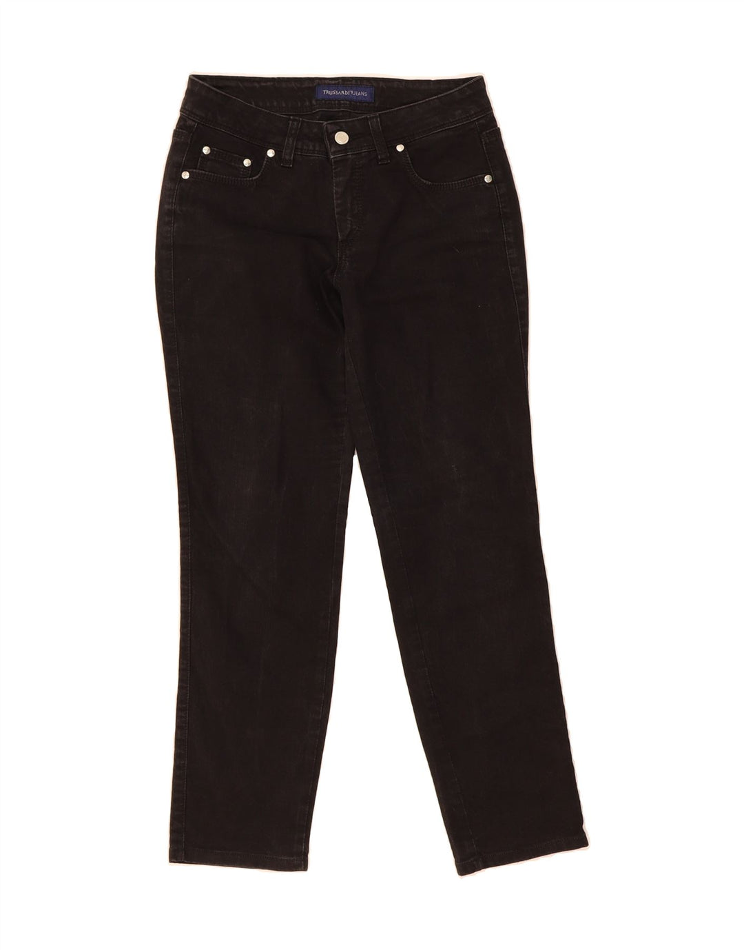 TRUSSARDI Womens Slim Jeans W26 L27 Black Cotton Vintage Trussardi and Second-Hand Trussardi from Messina Hembry 