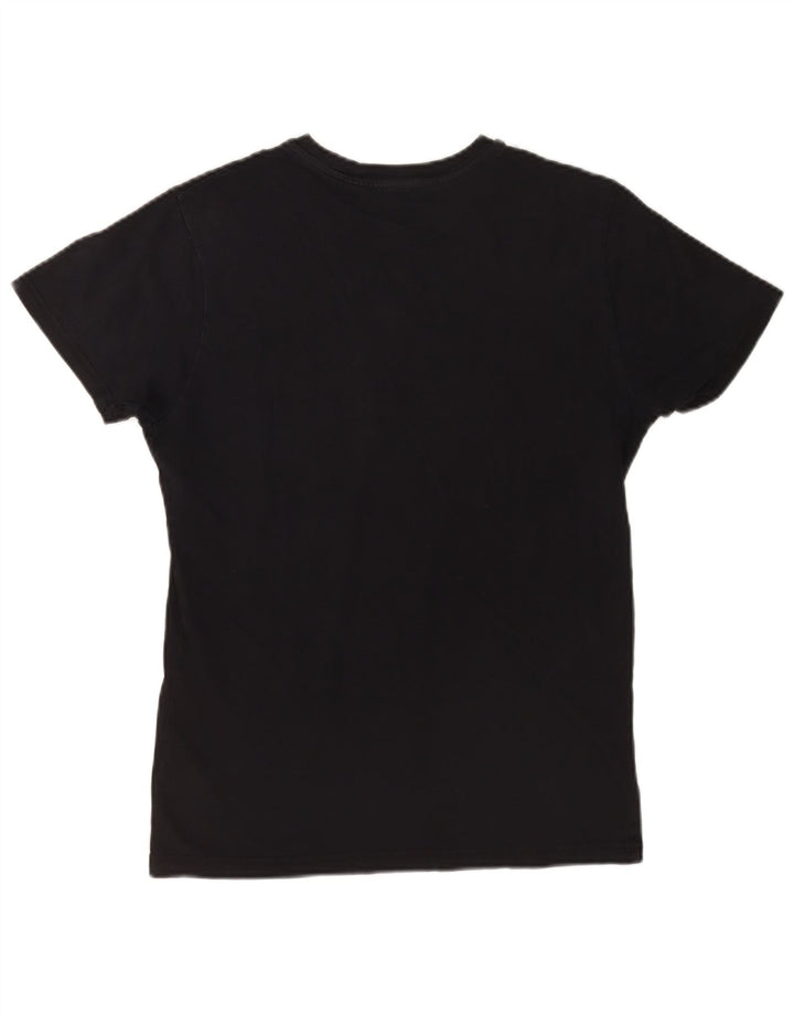DIESEL Camiseta gráfica para hombre Top Small Black Cotton