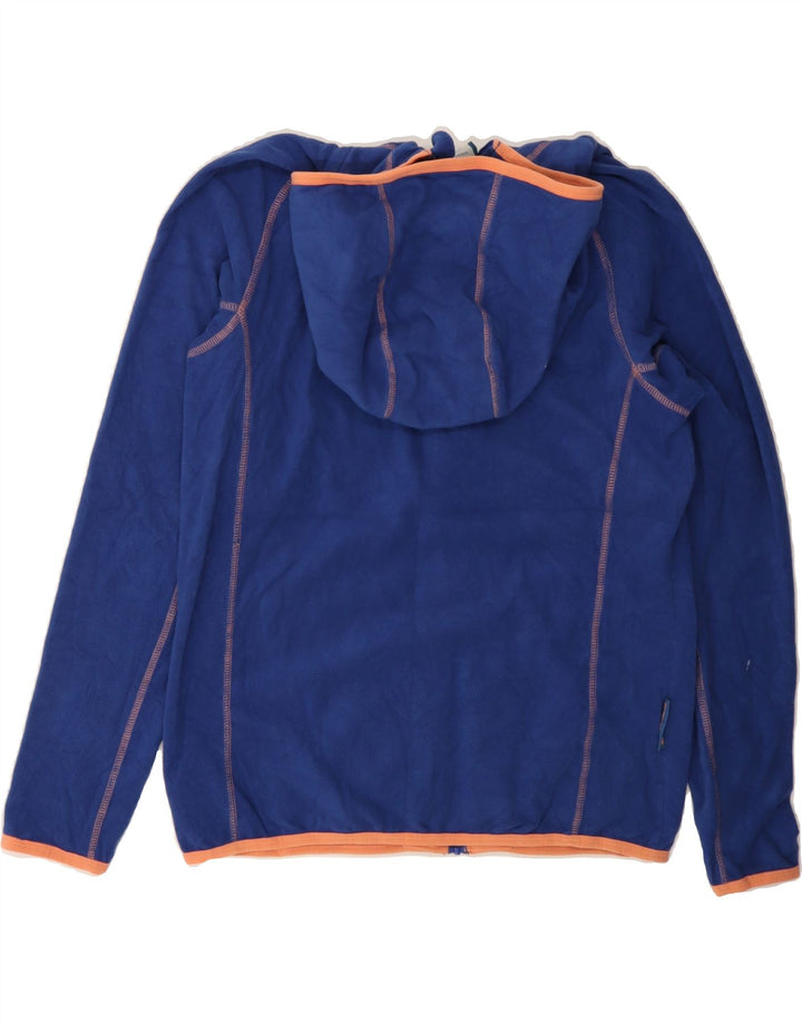 MOUNTAIN WAREHOUSE Womens Hooded Fleece Jacket UK 12 Medium  Blue Vintage Mountain Warehouse and Second-Hand Mountain Warehouse from Messina Hembry 