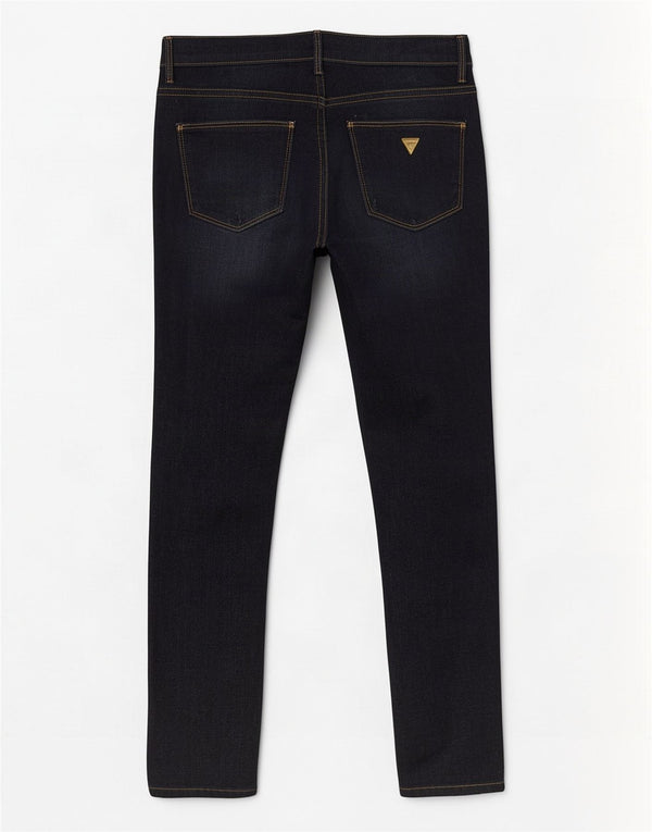 Vaqueros pitillo desgastados para mujer Guess W27 L29 Algodón azul marino
