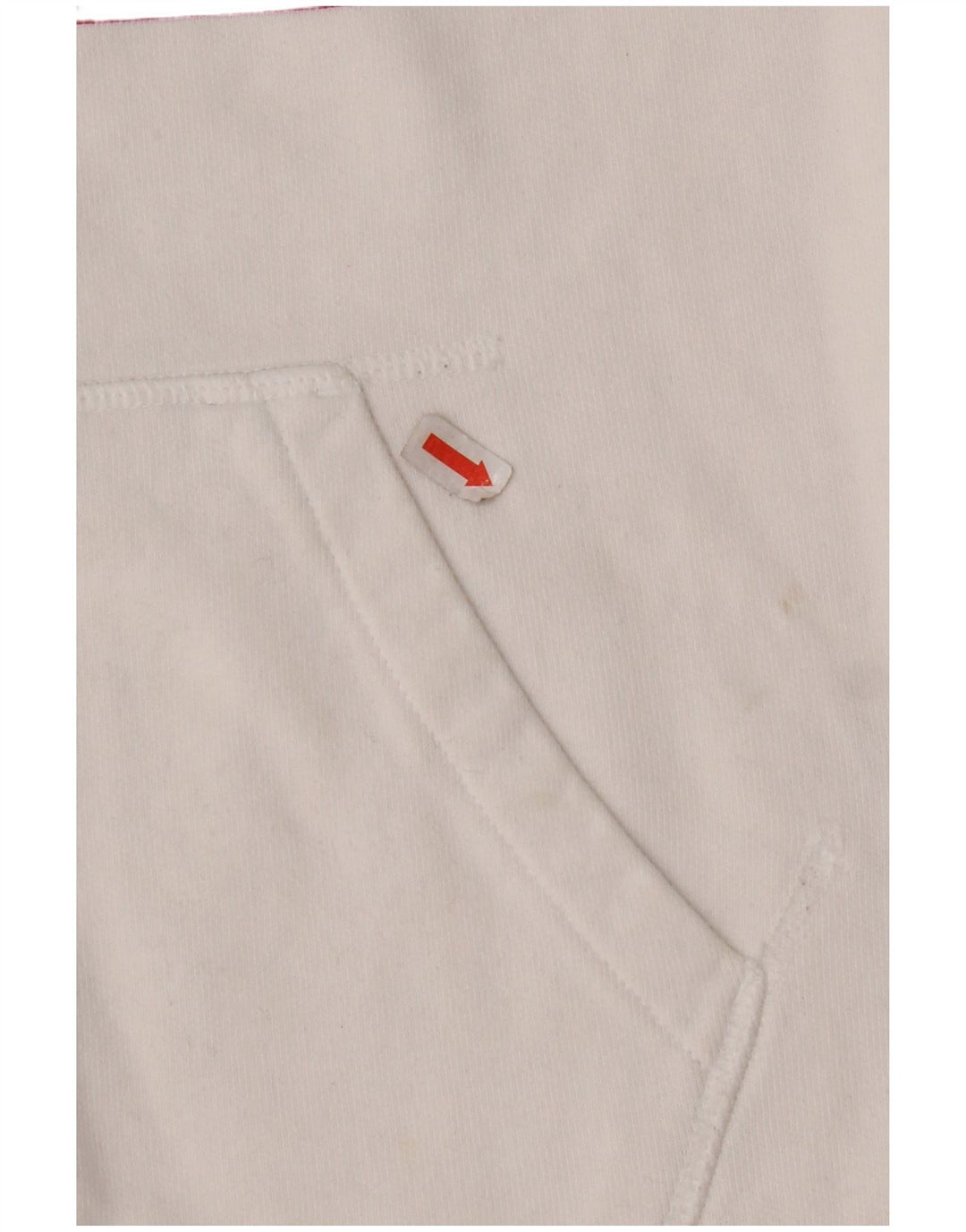 LEVI'S Jersey con capucha gráfico para mujer Reino Unido 14 Algodón blanco mediano