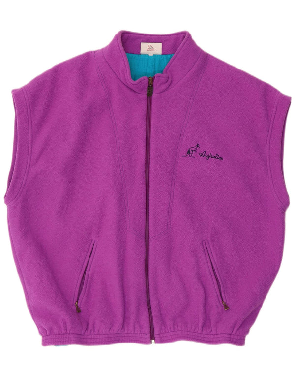 AUSTRALIAN L'ALPINA Chaleco polar para hombre IT 54 2XL Púrpura
