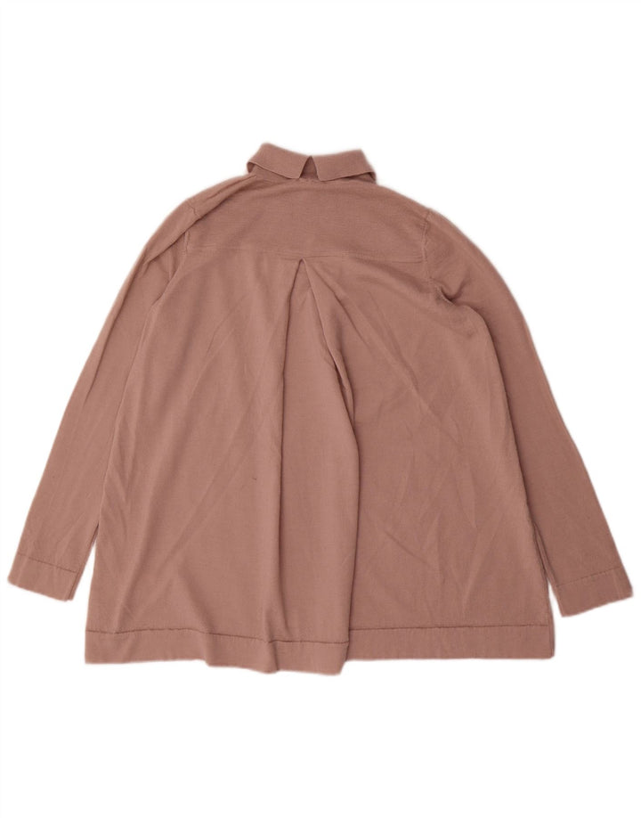 Cos Mens Polo Neck Jumper Suéter Pequeño Rosa