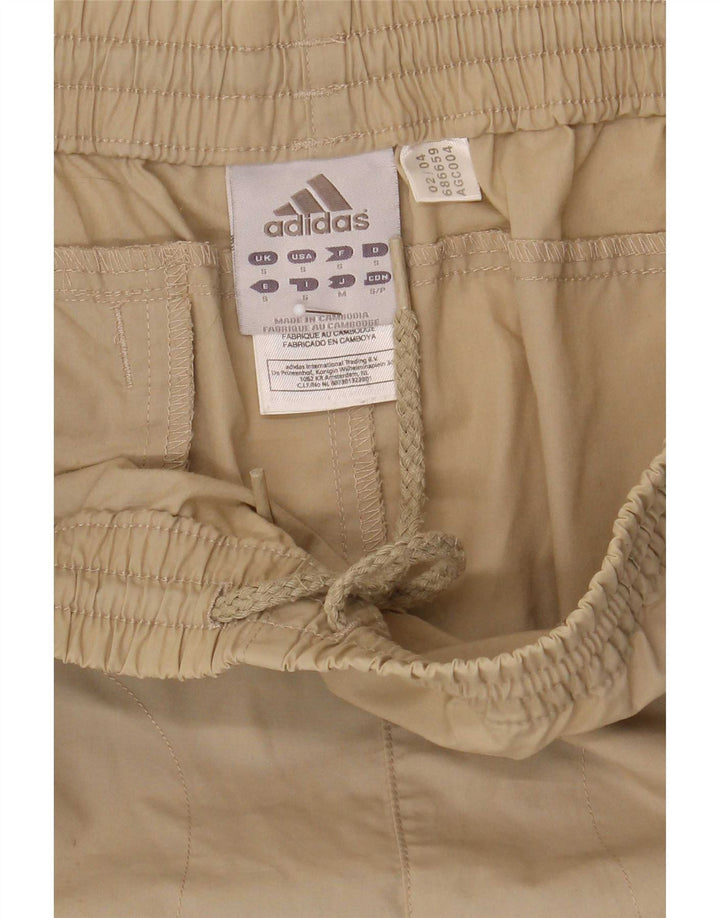 Adidas Hombre Cargo Capri Pantalones De Chándal Pequeño Beige Poliéster