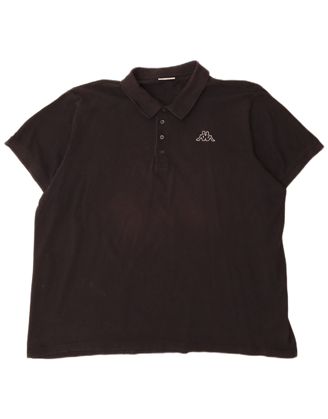 Kappa Polo Hombre 4XL Algodón Negro