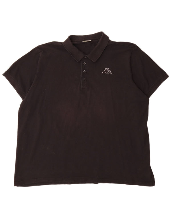 Kappa Polo Hombre 4XL Algodón Negro
