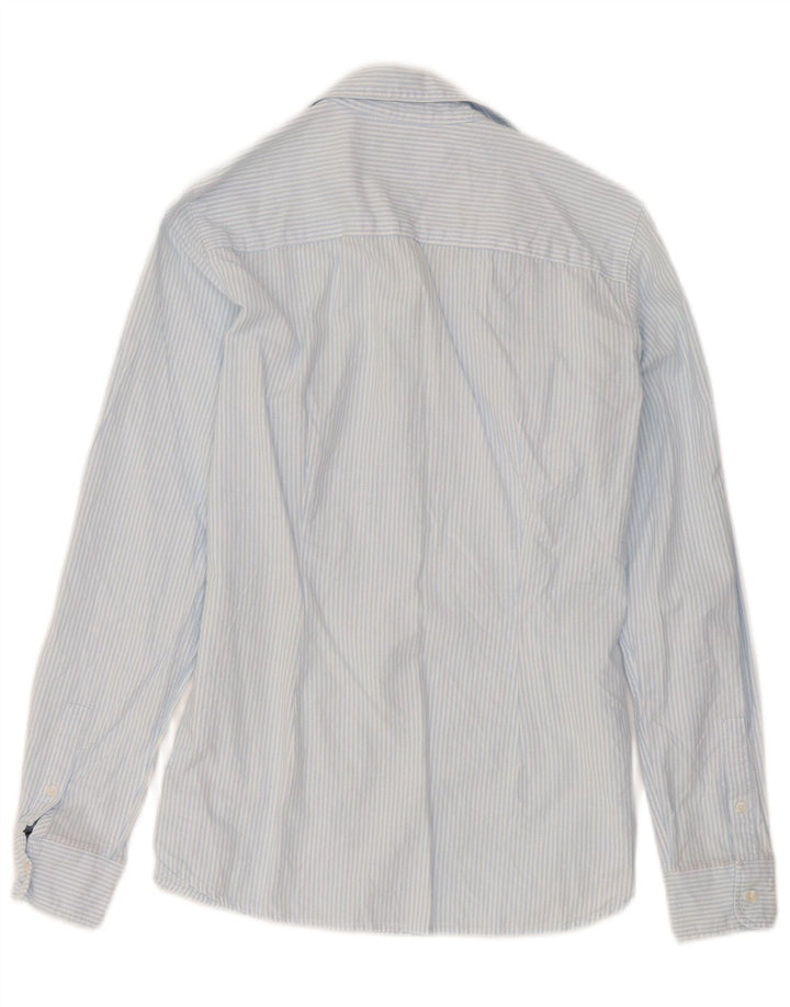 Tommy Hilfiger Camisa de ajuste regular para mujer US 4 Small Blue Pinstripe