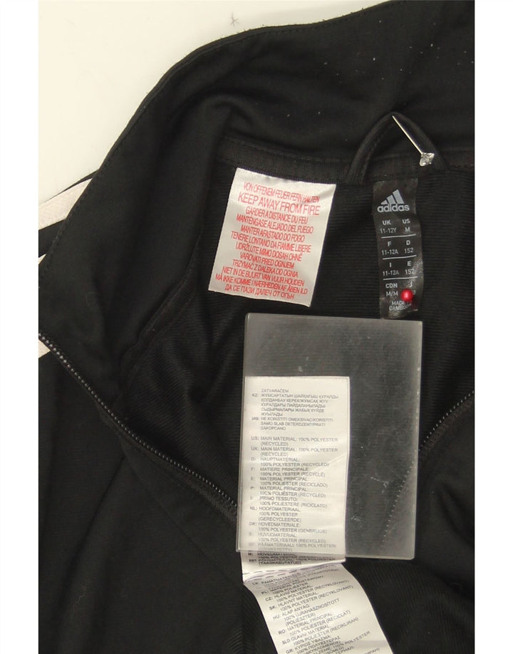 Adidas Chaqueta de chándal para niño 11-12 años Negro Poliéster