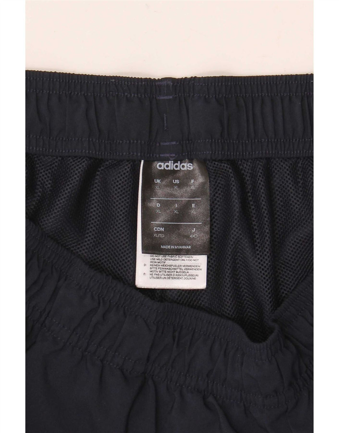 Adidas Pantalones cortos deportivos para hombre XL Azul marino Poliéster