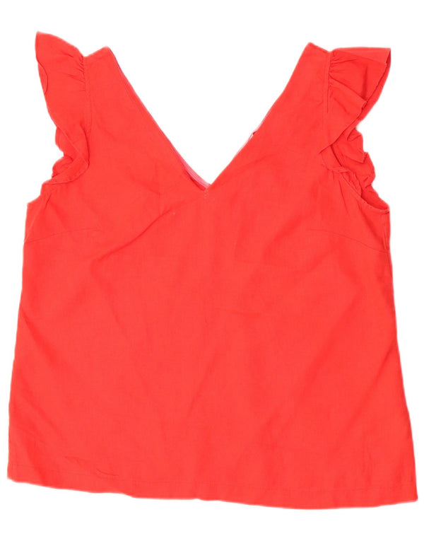 Boden Blusa sin mangas para mujer UK 46 Large Red Linen