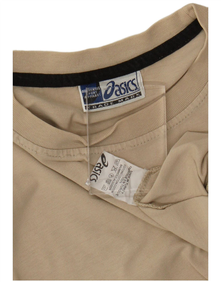 ASICS Camiseta Hombre Top XL Beige Algodón