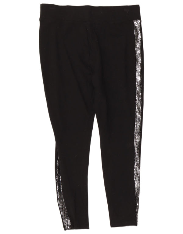 Marks & Spencer Pantalones cortos ajustados para mujer UK 44 Large W32 L24 Negro