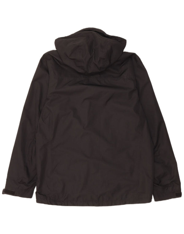 Adidas Chaqueta impermeable con capucha Clima Proof para hombre UK 40/42 Mediano Negro Poliéster