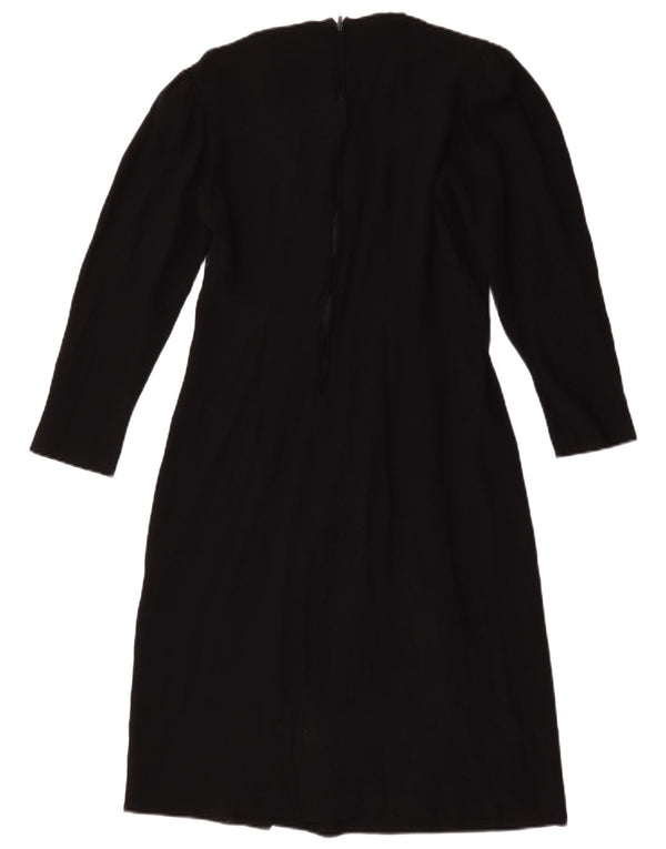 Luisa Spagnoli Vestido tubo de manga larga para mujer IT 48 XL Acetato negro