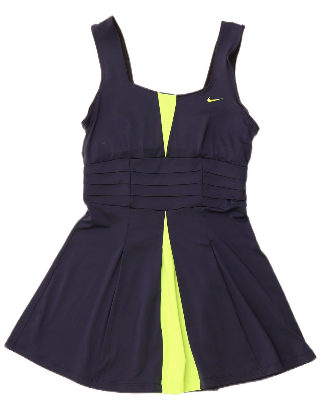 NIKE Traje de baño Dri Fit para mujer UK 40 Mediano Azul marino Colorblock Poliéster
