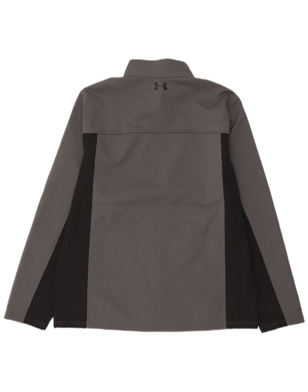 Under Armour Chaqueta de chándal para hombre XL Poliéster geométrico gris