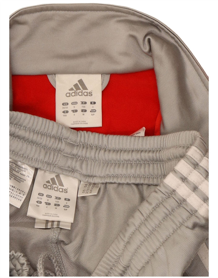 Adidas Chándal completo para hombre UK 36/38 Pequeño gris Colorblock Poliéster