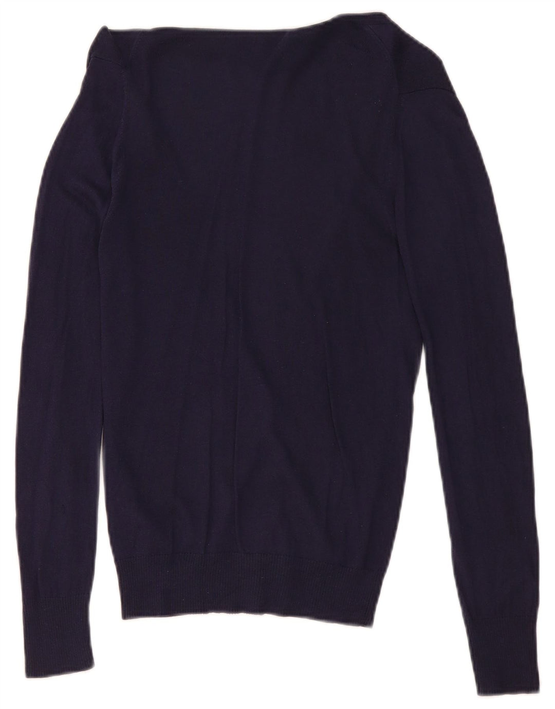 Massimo Dutti Cárdigan para Mujer UK 12 Medium Azul Marino Seda