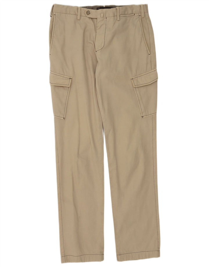 PT01 Pantalones Cargo Slim Fit para Hombre IT 48 Mediano W32 L33 Beige Algodón