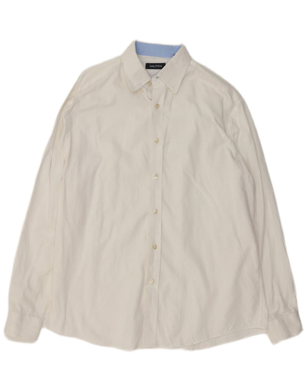 Nautica Mens Shirt Size 16 Large White
