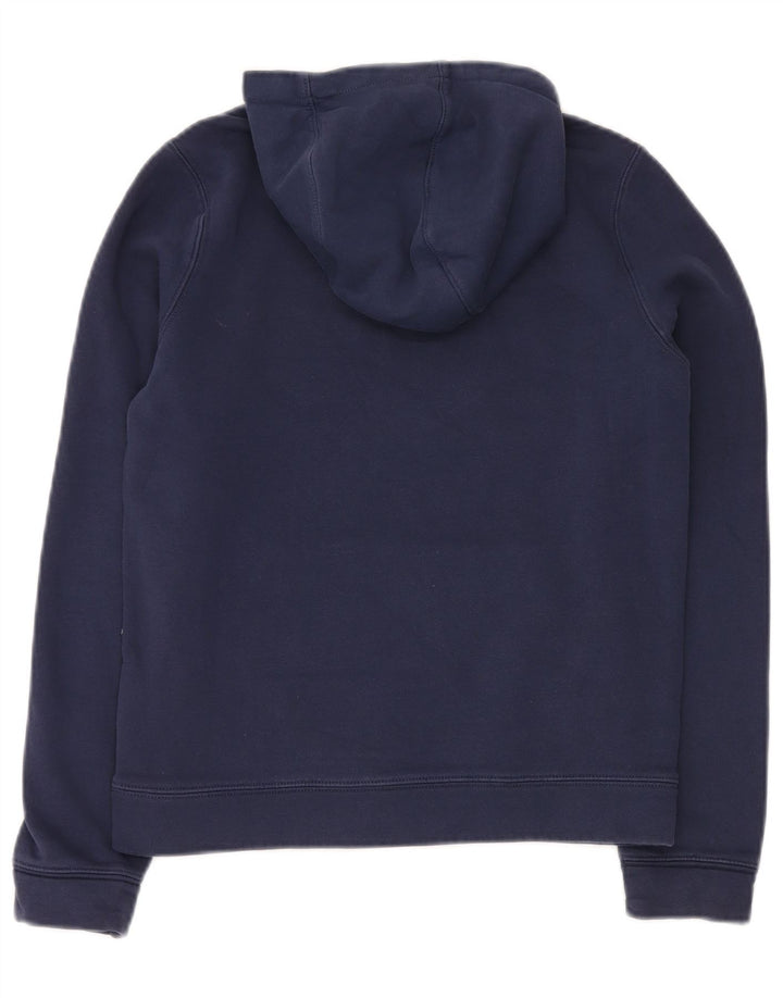 NIKE - Sudadera con capucha para niños, talla grande, color azul marino, algodón, 12-13 años