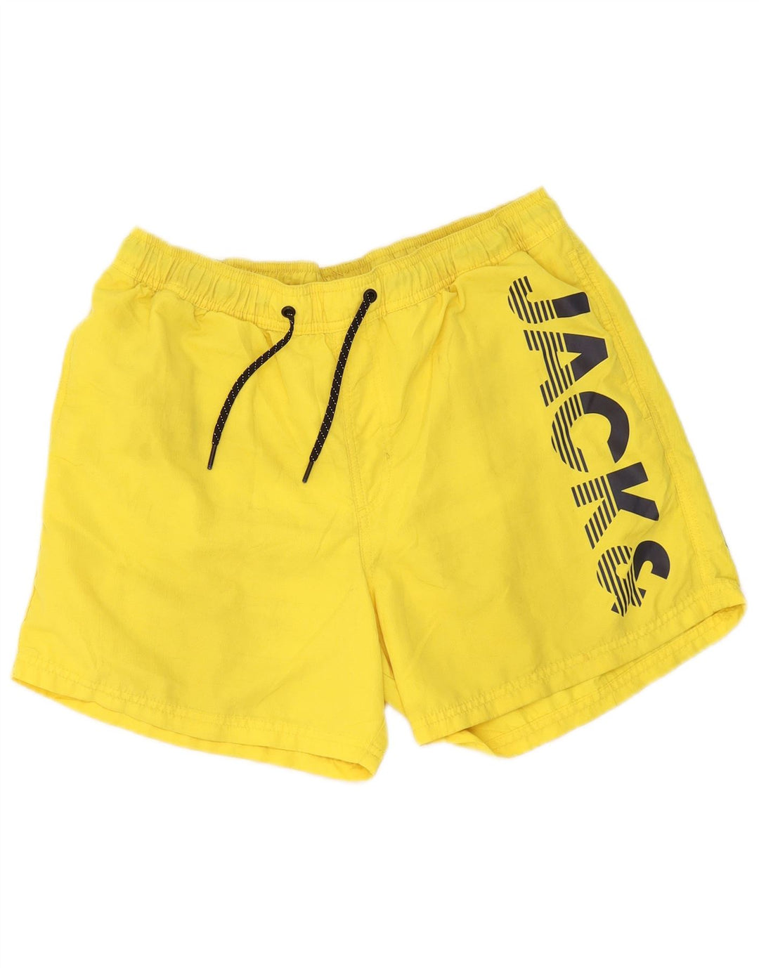 Jack & Jones Hombre Bañador Bañador Gráfico Grande Poliéster Amarillo