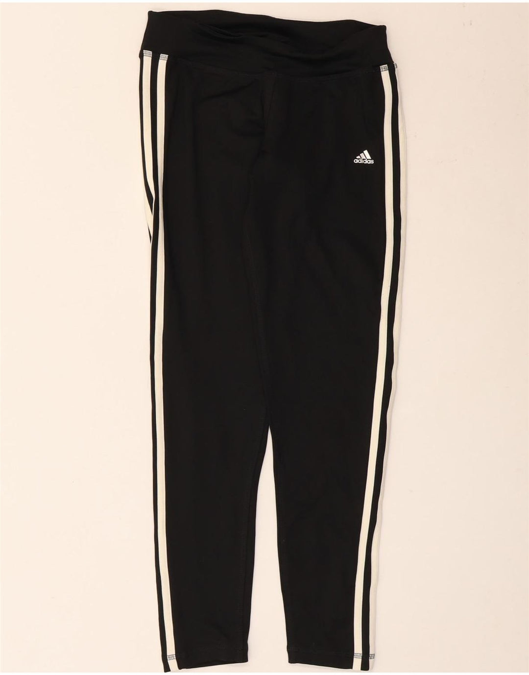 Adidas Leggings Climalite para mujer Reino Unido 8/10 Pequeño Negro Poliéster
