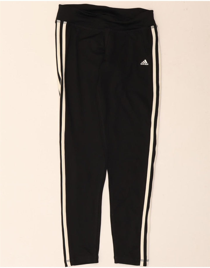 Adidas Leggings Climalite para mujer Reino Unido 8/10 Pequeño Negro Poliéster