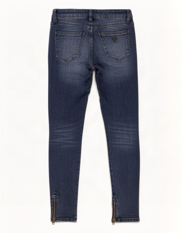 Guess Jeans Ajustados Desgastados Mujer W27 L28 Algodón Azul