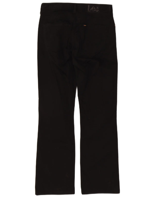 Lee Cameron Bootcut Pantalones Casuales para Mujer W32 L33 Algodón Negro