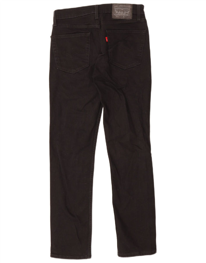Levi's Hombre 511 Slim Jeans W30 L32 Algodón Negro