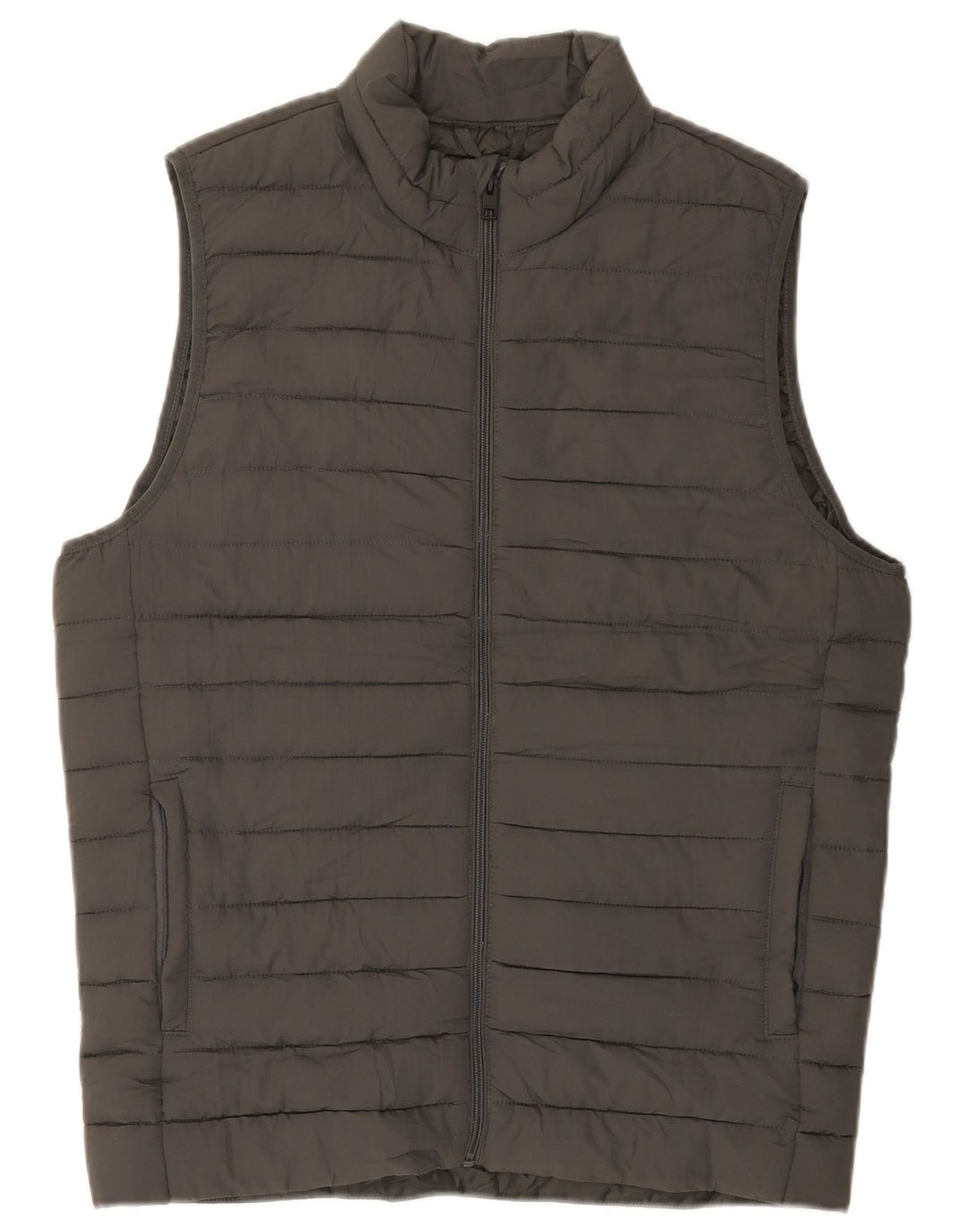 Jack & Jones Mens Quilted Gilet UK 36 Pequeño Gris Poliéster