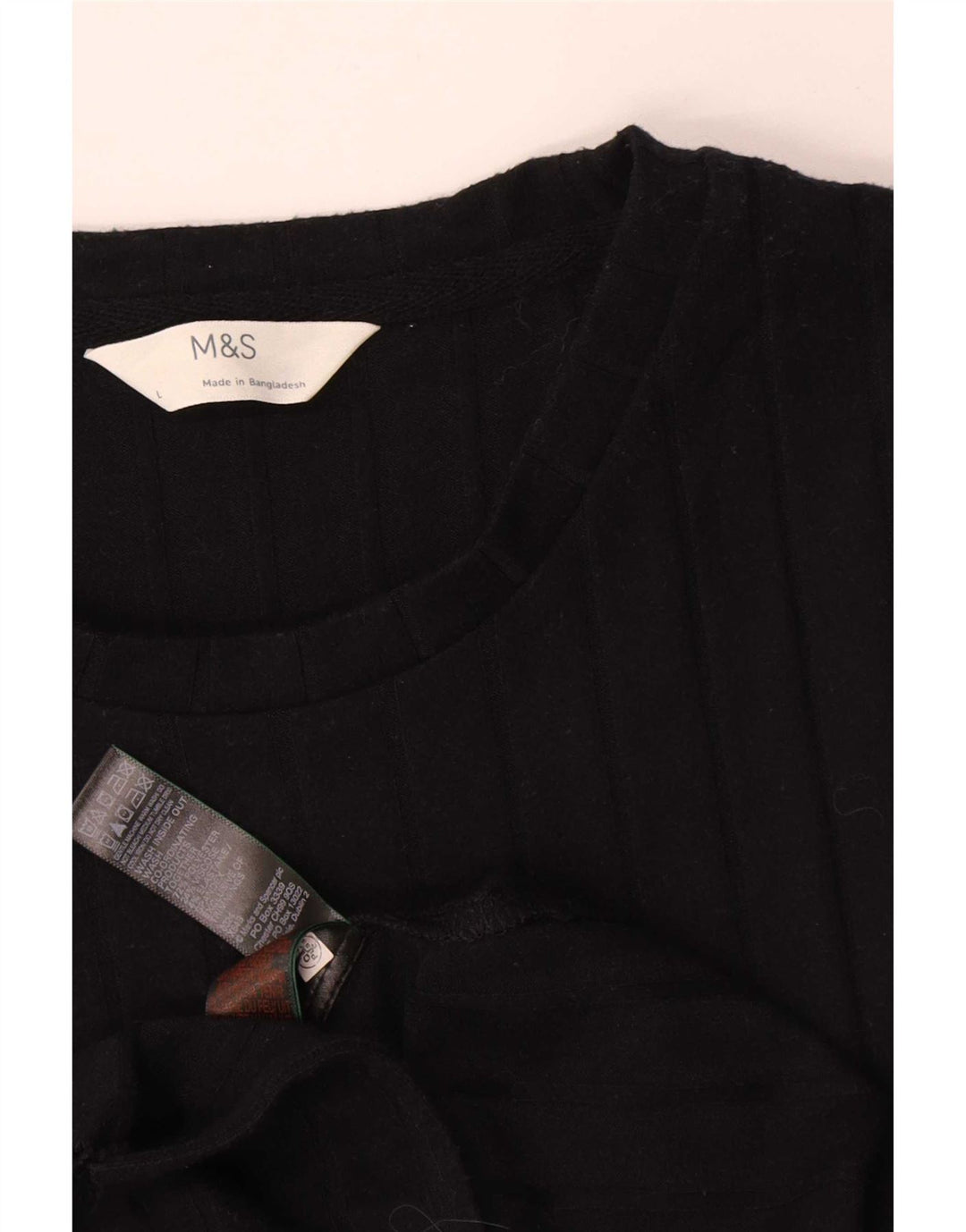 Marks & Spencer Vestido tubo sin mangas para mujer UK 44 Grande Poliéster negro