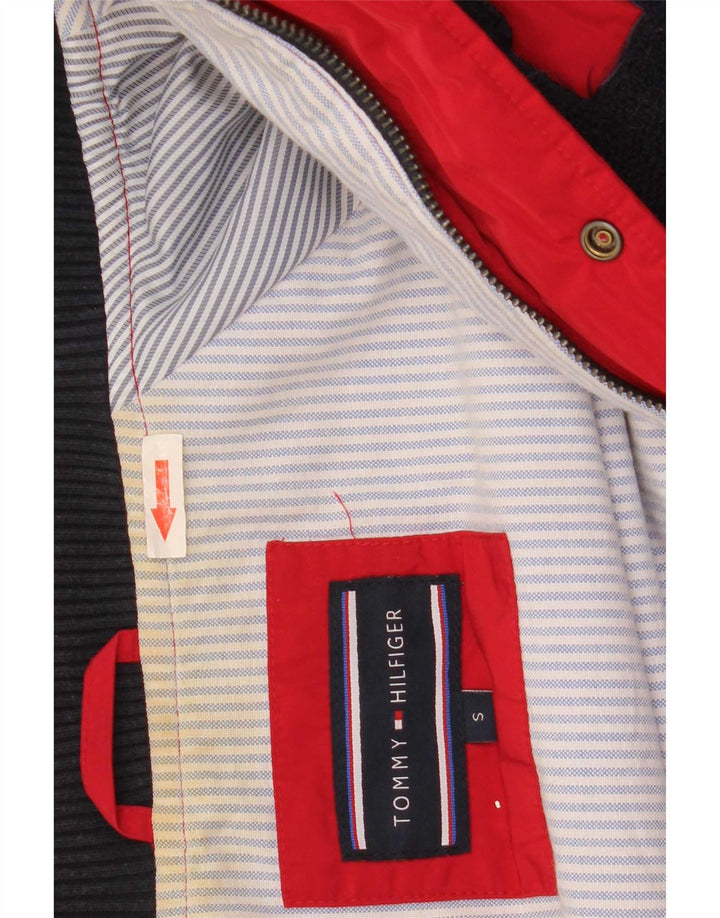 Tommy Hilfiger Chaqueta Bomber Estampada para Hombre UK 36 Small Rojo Colorblock