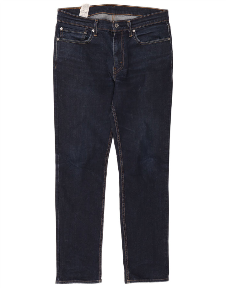 Levi's Hombre 511 Slim Jeans W34 L34 Algodón Azul Marino