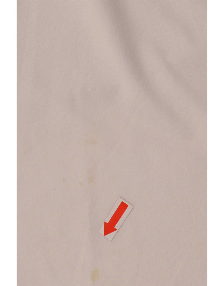 Camiseta Ellesse para hombre de manga larga pequeña con bloques de color blanco poliéster