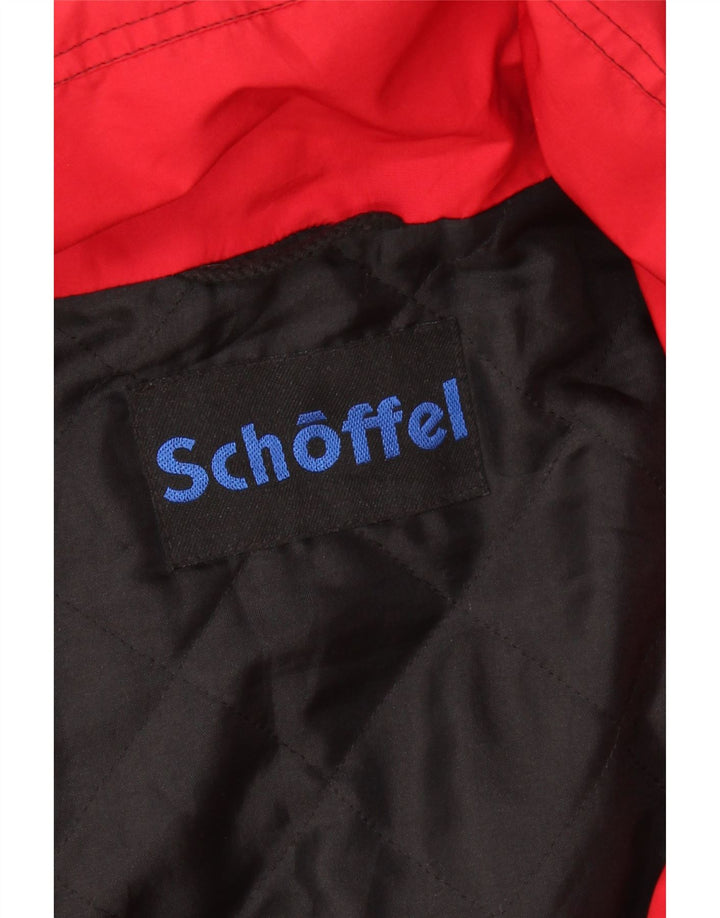 SCHOFFEL Chaqueta de esquí con capucha para hombre ES 42 XL Rojo Colorblock