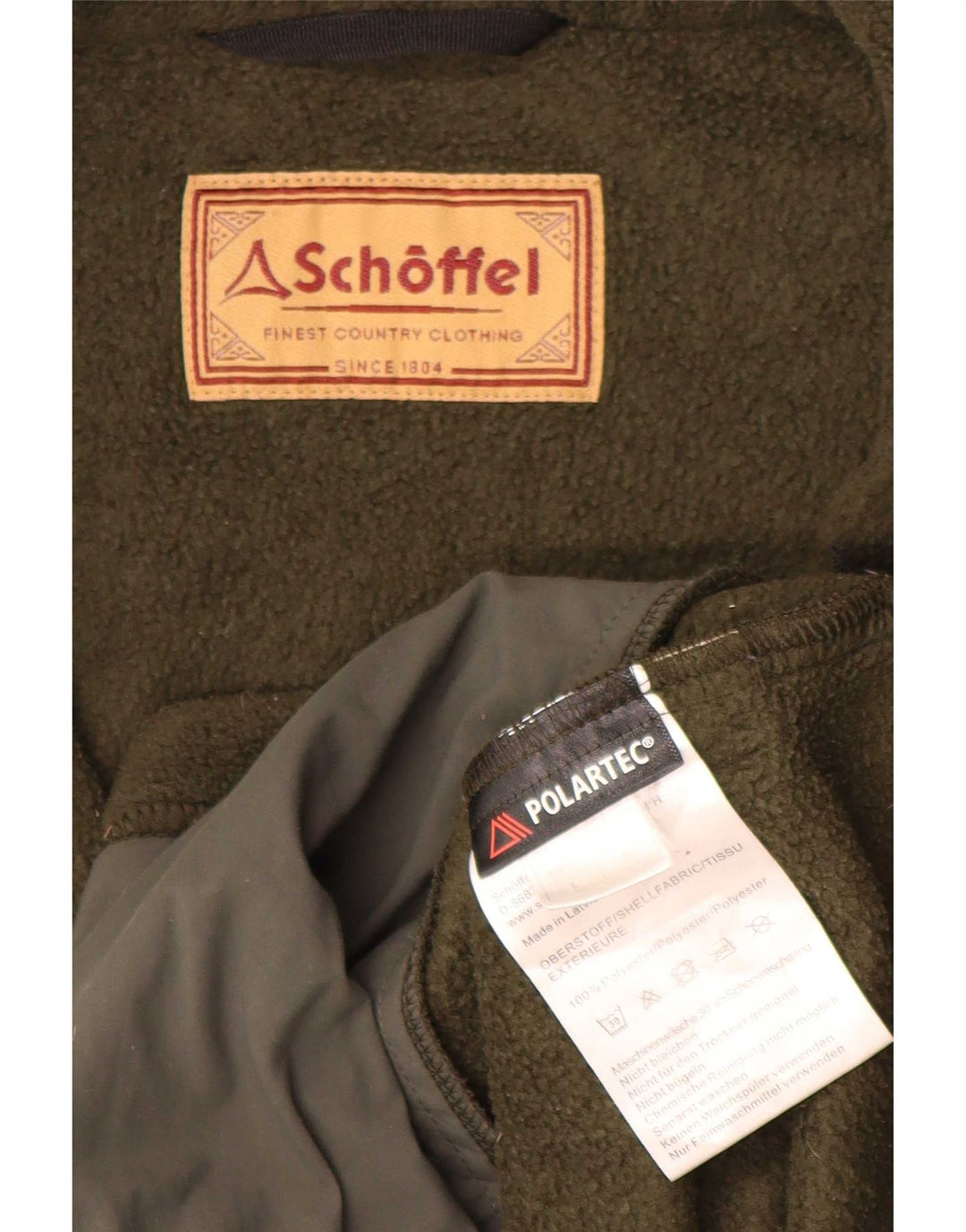 Schoffel Chaleco polar para hombre UK 40 Large Caqui Poliéster