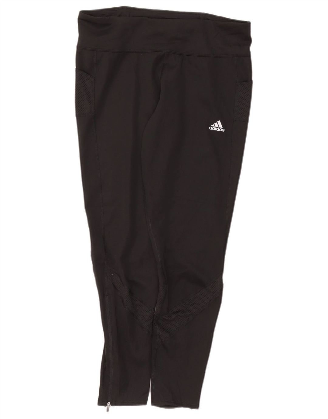 ADIDAS Mujer Aeroready Leggings UK 16/18 Grande Negro Poliéster