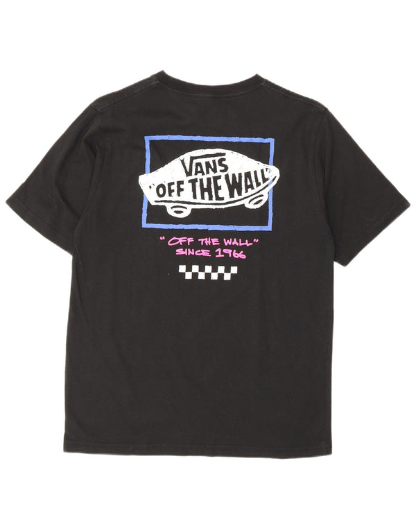 Vans Camiseta gráfica de ajuste clásico para niños 12-13 años Grande Algodón negro