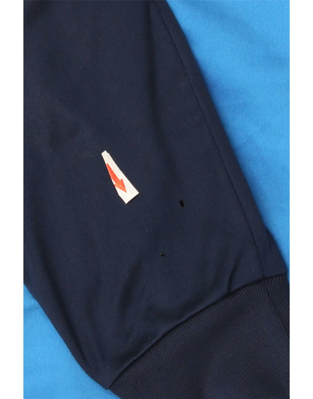 Adidas Hombre Chándal Top Chaqueta UK 42/44 Grande Azul Colorblock Poliéster