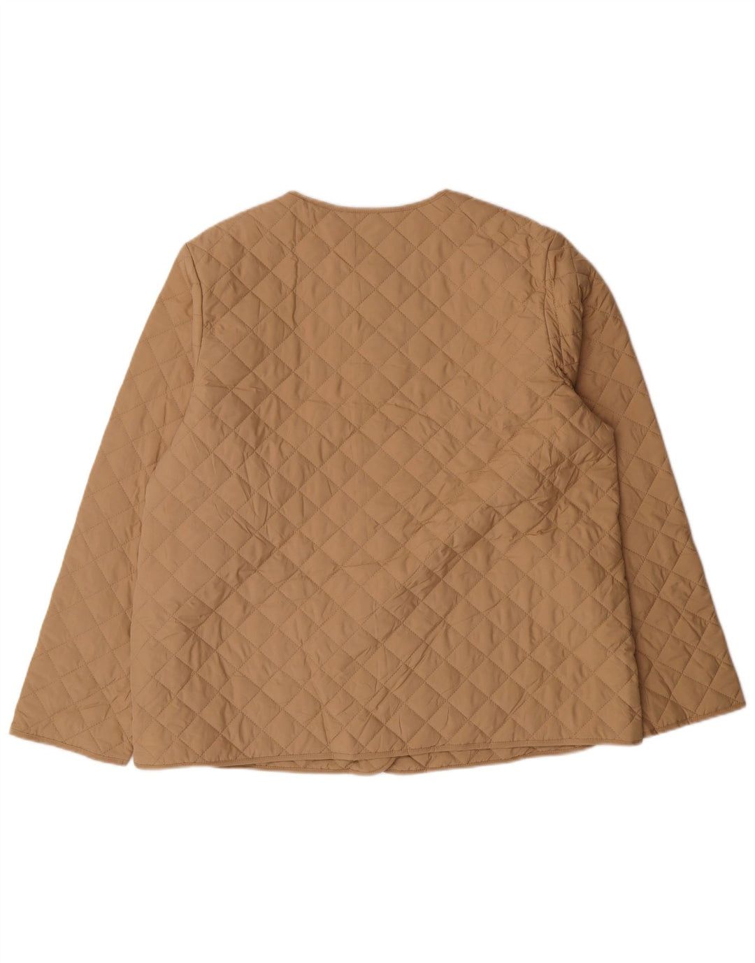 MARKS & SPENCER Chaqueta acolchada para mujer UK 40 Grande Poliéster beige