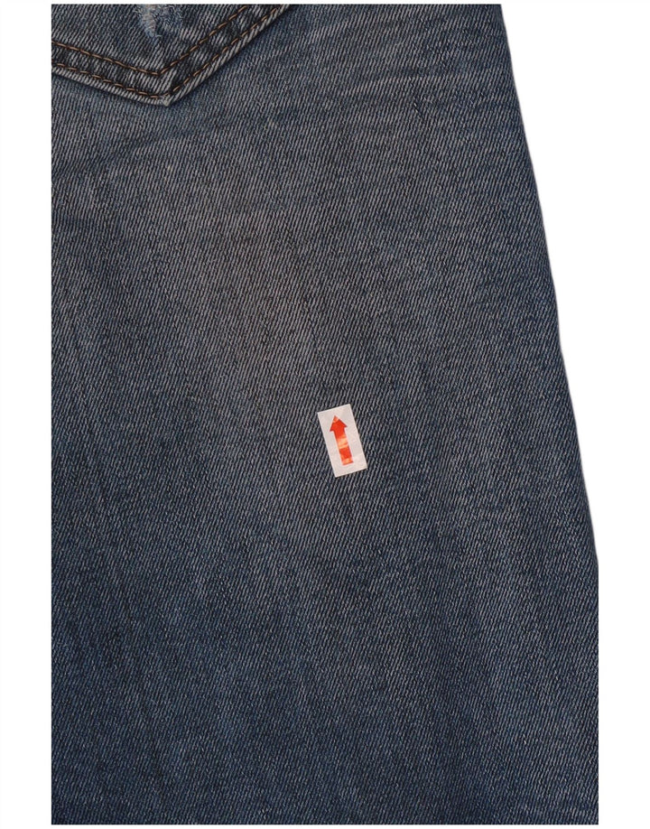 Diesel Hombre Thommer Vaqueros Ajustados Desgastados W31 L32 Algodón Azul