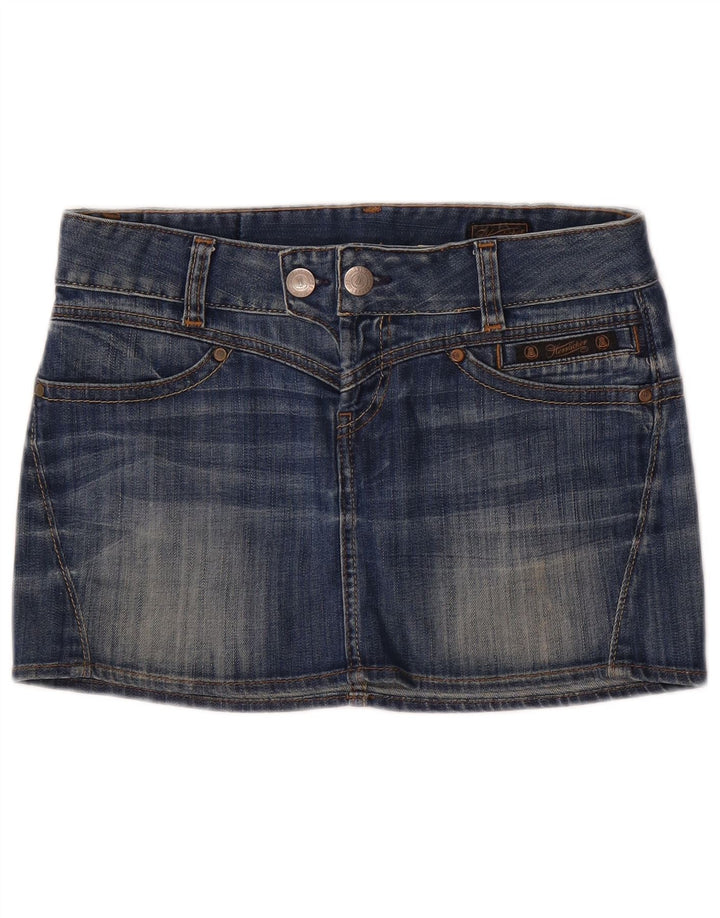 Herrlicher Minifalda Vaquera De Cintura Baja W29 Algodón Azul Medio