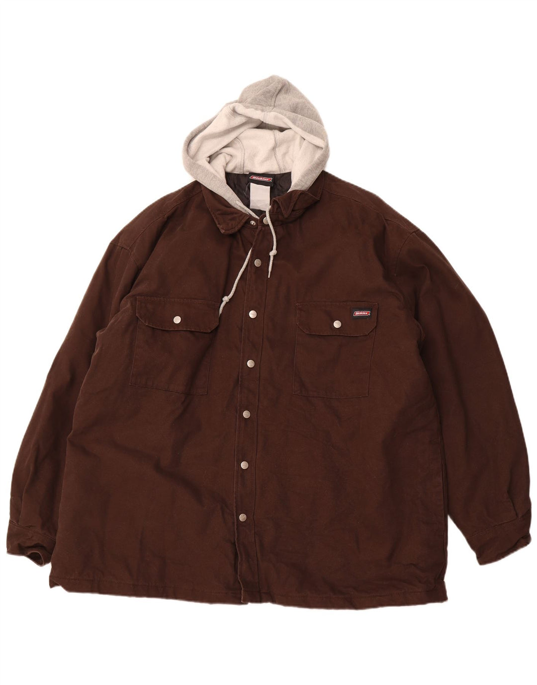 DICKIES Chaqueta bomber con capucha para hombre UK 36 Small Brown Colorblock
